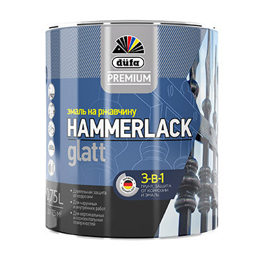 HAMMERLACK на ржавчину гладкая база3 2,5л "DufaPremium" Эмаль 